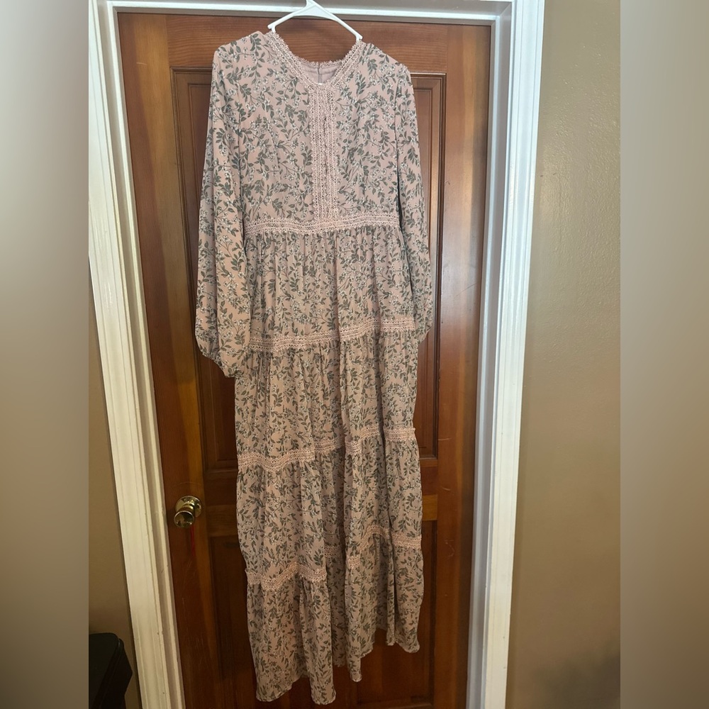 Dainty Jewells Floral Long Sleeve Maxi Dress